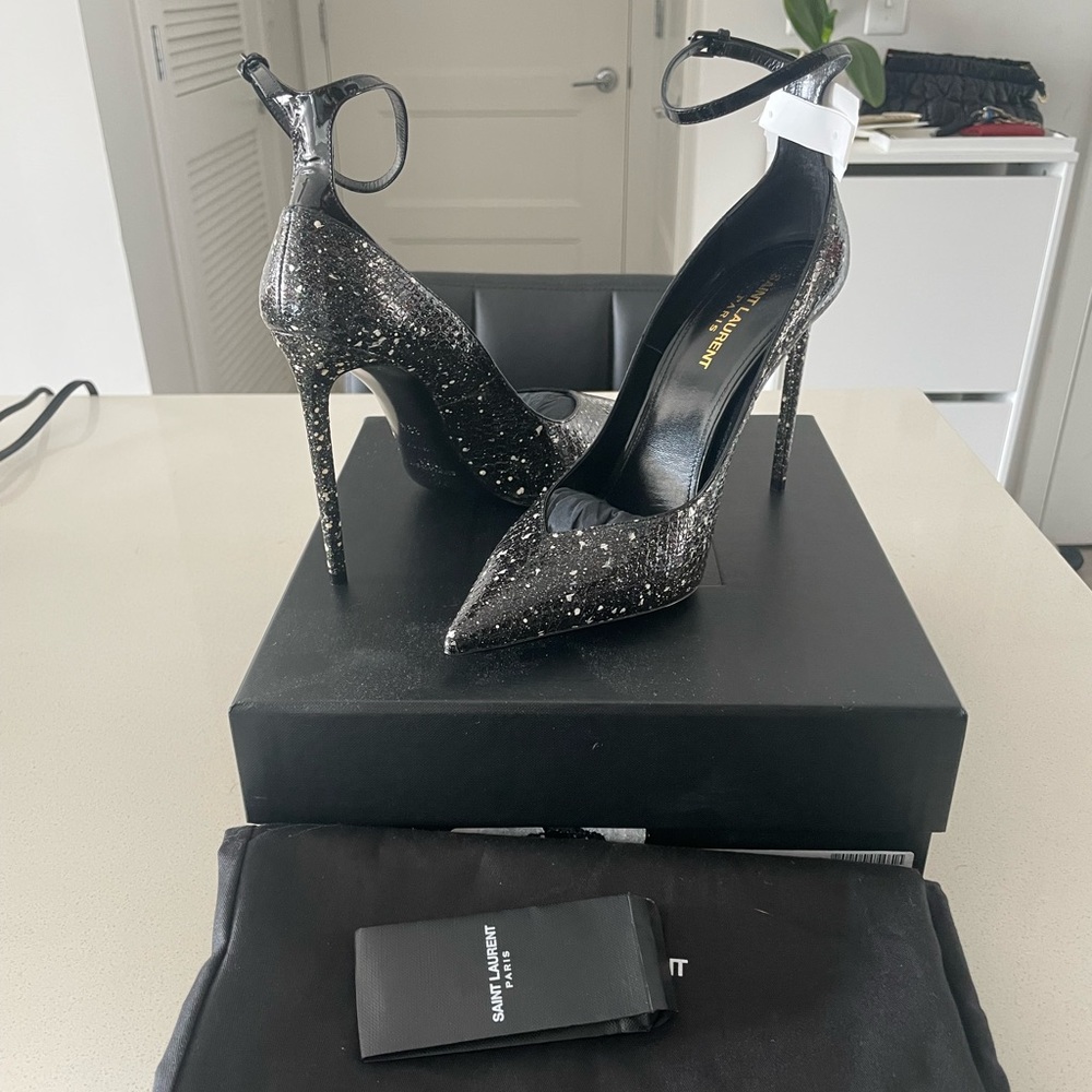 SOLD Saint Laurent Zoe Python Pumps